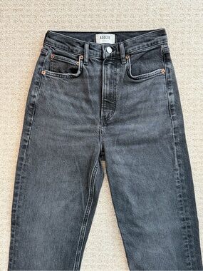NEW Agolde Black-Charcoal Grey High-Rise Jeans